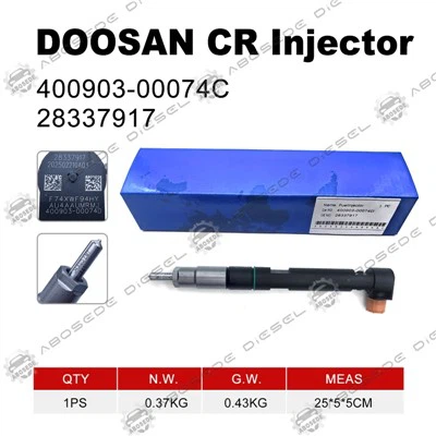 Rail comune 400903-00074 c/28337917 Iniettore di carburante diesel per motori doosan